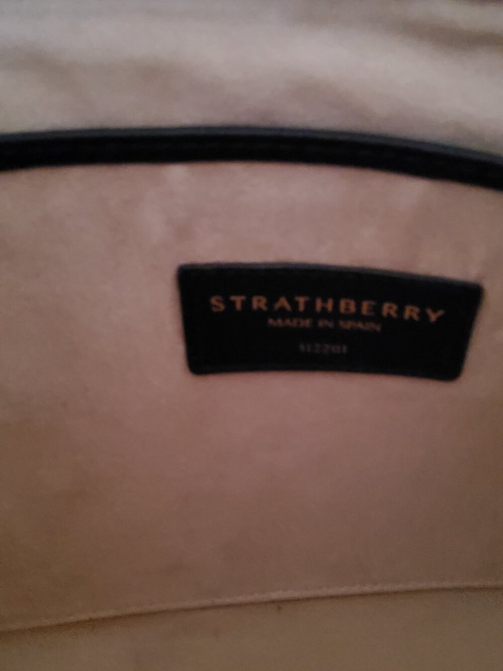Strathberry Handmade in Spain Midi Tote in Black - Picture 11 of 16